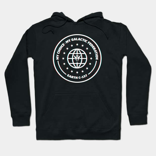 Galactic Federation - Earth C-137 - 3D Hoodie by Roufxis